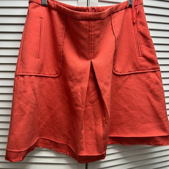 ANTHROPOLOGIE MAEVE NWOT SKIRT SIZE 16- Front Slit Pockets and Midline Pleat - Picture 1 of 7